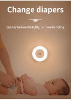 Lámpara De Noche Magnética Mini Para Dormitorio Y Baño Con Ajuste De Temperatura En Tres Colores Fácil Instalación LED Recargable - details 6