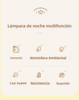 Lámpara Nocturna Recargable USB Unicornio Iluminación LED Para Habitación Decoración De Dormitorio Con Control Remoto Luz Nocturna Infantil - details 1