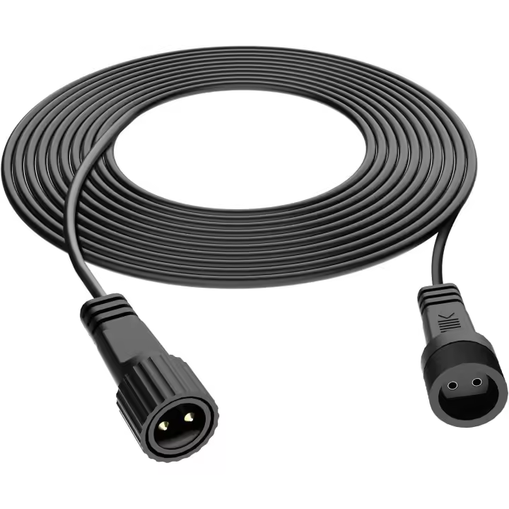 Cable de extensión de 3M para Luces de Cadena G40, Luces de Cadena al Aire Libre impermeables de 2 Pines Cable de extensión para lues de Globe G40, Luces de Navidad carámbano - 1