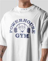 Camiseta De Algodón Para Hombre LYFT Jointly Deportiva Para Running Y Gimnasio Estampada Suelta Para Entrenamiento De Verano - details 3