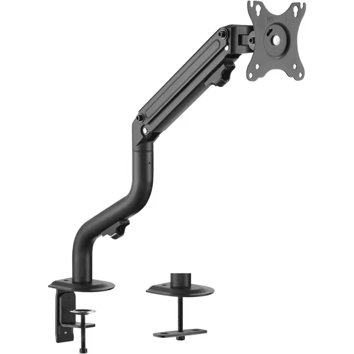 Aisens Soporte de Monitor Escritorio Mesa para Pantallas de 17 a 32 Pulgadas 17" a 32" Compatible  VESA 75/100 mm Gestión del Cableado Brazo Articulado Abrazadera Ajuste 3D Altura con Inclinación, Giratorio, Rotar Peso 2-9 kg - DT32TSR-139 - 1