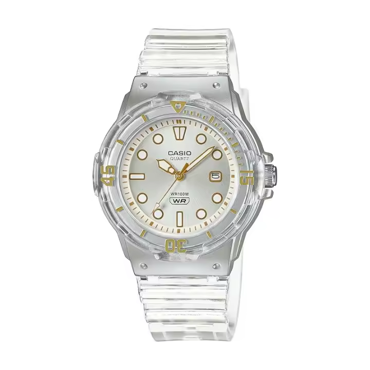 Reloj Casio Mujer Transparente Sumergible Lrw-200hs-7evef - 1