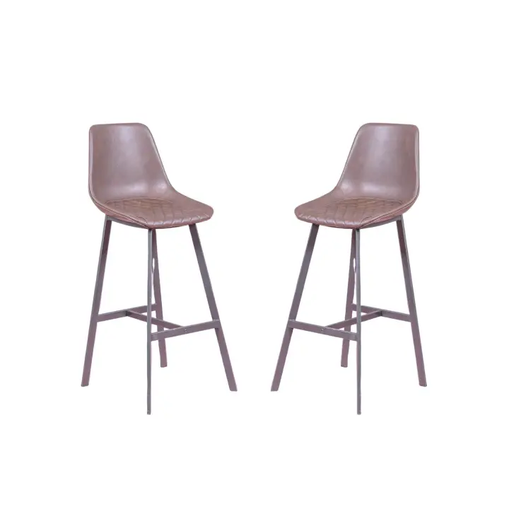 Nest Dream - Pack de 2 taburetes altos con respaldo - Jules - 1