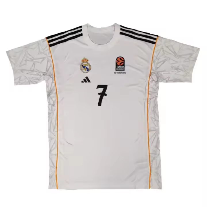 Camiseta Real Madrid Baloncesto de Facundo Campazzo - Calentamiento Euroliga Adidas 2024-25 Adidas - 1