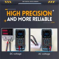 Multimetro, 2C23T Osciloscopio digital 3 en 1, Probador de Transistor portátil, Multímetro osciloscopio digital Generador de señal de función DDS integrado,con batería de litio - details 4