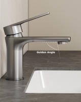 Grifo De Cocina Y Baño De Acero Inoxidable Doble Uso Agua Caliente Y Fría Sin Salpicaduras Montaje En Superficie Contemporáneo - details 6