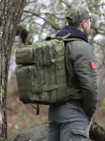 Mochila Táctica Multifuncional 50L Para Hombres Viaje Grande Capacidad Impermeable Deportes Al Aire Libre Bolsas Rucksacks - details 6