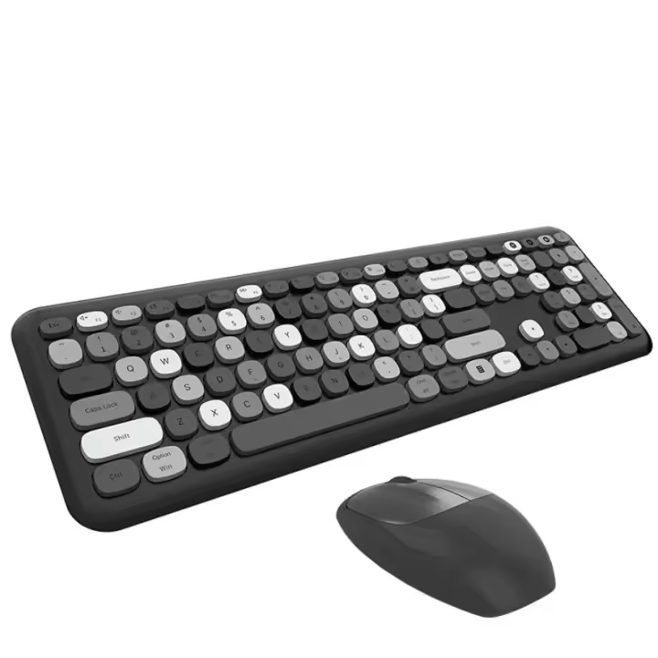 USB wireless silent keyboard and mouse set, keyboard and mouse set high-value wireless mouse and keyboard, thin keyboard exquisite set - 1