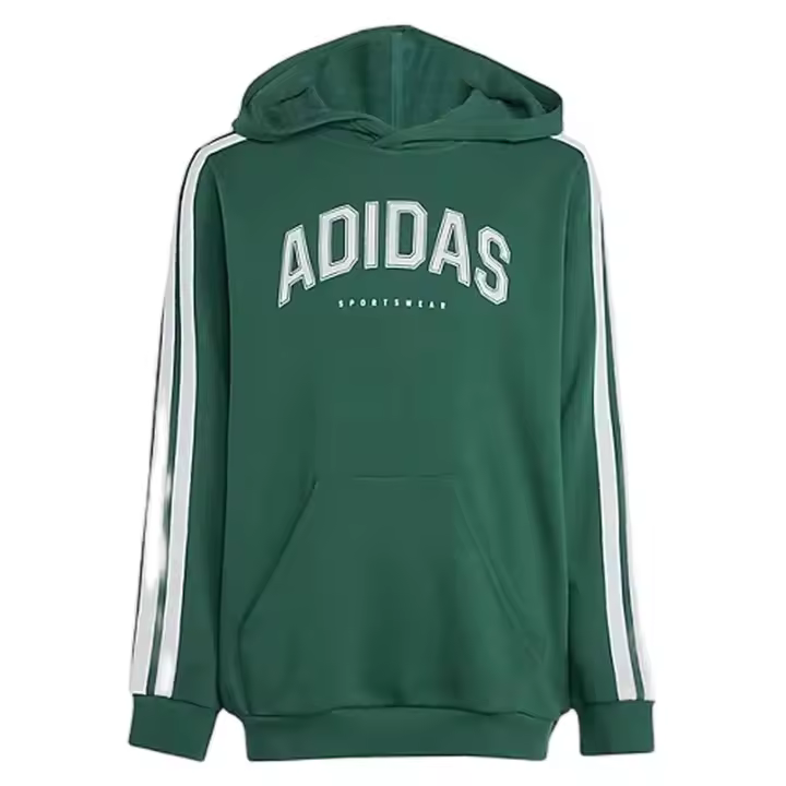 Sudadera con Capucha Adidas Colleg para niños unisex en color verde - 1