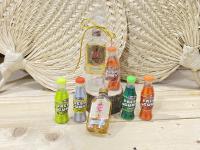 Lote de 10 miniaturas de bebida en chupito de cristal y botella de chicles para regalo con lazo - Detalles para invitados de Boda, comuniones, bautizos - details 6