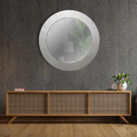 Espejo Redondo de Pared Fabricado en España - Ancho de moldura 10 cm - Acabado Artesanal - details 3