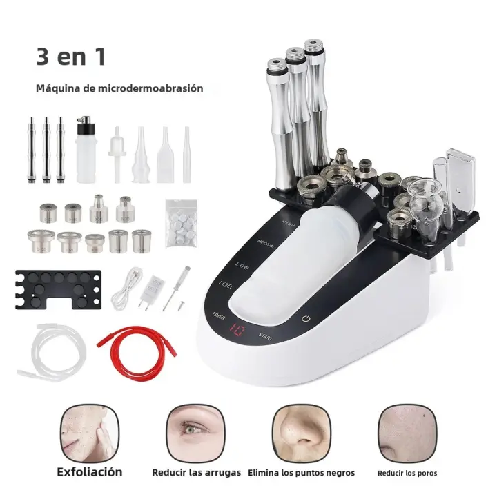 Máquina De Microdermbrásion Facial Profesional Con Diamante Para Uso Doméstico Exfoliación Limpieza De Poros Cuidado De La Piel - 1