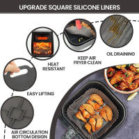 Gran Cesta De Silicona Para Air Fryer Antiadherente Moldes De Hornear Accesorios De Cocina Ecológicos Y Libres De BPA - details 7