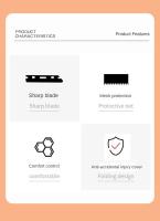 Nueva 3pcs Afeitadora De Cejas Portátil Cuchilla Para Peluca Remoción De Vello Seguridad Para Mujer Maquillaje - details 1
