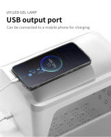 Lámpara LED UV 2-en-1 Con Almohadilla De Descanso Para Manos Para Pólvora De Gel 72W Secador De Uñas Con 4 Tiempos Para Uso En Salón O Hogar - details 7