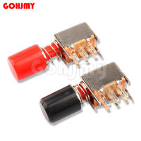 10pcs Interruptores De Botón De Encaje Rectángulo DPDT 6 Pines Auto- Bloqueantes Para PCB Con Presión De Acción Estándar - details 0