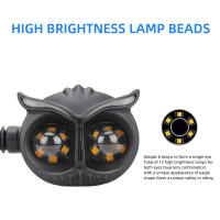 2PCS Luz De Señal De Motocicleta Estilo Águila Doble Color Faro Moto Luz delantero/Atrás Para Conducción - details 5