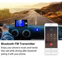 Adaptador De Antena DAB Radio 2.8 Pulgadas Pantalla Digital Transmisor FM BT SD TF MP3 Para Carro Adaptador De Señal De Grabación In-Dash - details 8