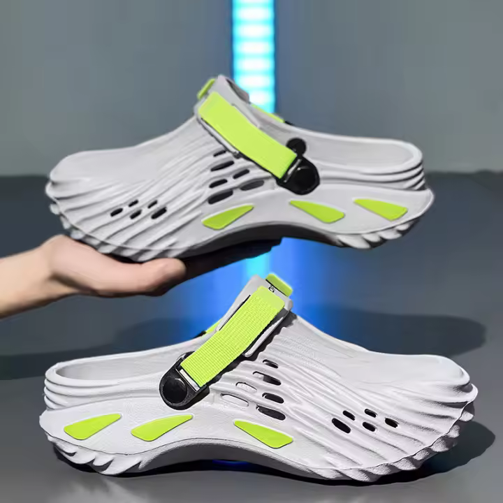 Clogs De Verano Para Hombres Talla Grande Sandalias Deportivas Clásicas Pantuflas De Playa Y Hogar Slides Cómodas Zapatillas De Lujo - 1