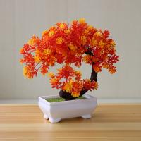 Planta Artificial De Bonsái Pequeña Decoración De Mesa Para Sala De Estar Y Bodas Arbol De Plástico Falso Para Decoración De Hogar Y Jardín - details 13