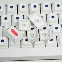 GMK Cherry Profile V2 Con Puntos PBT Keycap Para Teclado Mecánico PC Gamer Personalizable Blanco Alice80 2.25U 2.75U 7U Spacebar MX Switch - details 4