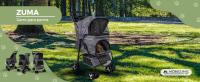 Mobiclinic Carrito para perros Plegable Ruedas con freno y 360º 3 accesos Con toldo Cesta almacenaje y portavasos Varios colores Mascotas - details 0