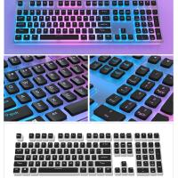 129 Keys Keycaps De Perilla Para Teclado Mecánico Con Intercambio Caliente Material PBT Perilla OEM Para Teclado Mx Transparente Pudding - details 3