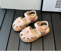 Sandalias De Verano Para Niñas Con Bordado De Flores Y Lazo Calzado Casual De Cuero Suave Para Niños Cierre De Correa Tamaño True Fit - details 10