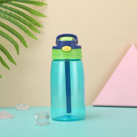 Botella De Agua 480ml Para Niñas Con Tapa Y Pajita Portátil Para Viajes Y Gimnasio Deporte Y Fitness Bebida Fría Y Jugo - details 7