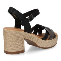 PuntoSalao Sandalias de plataforma y tacón en yute para mujer color negro VR5-1614 - details 2