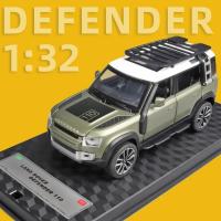 Coche De Colección a Escala 1/32 Con Pullback Land Rover Defender 110 Diecast Metal Juguete Con Sonido Y Luz Regalo Para Mayores De 14 Años - details 3