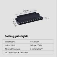 Nueva Lámpara De Techo LED Magnética Con Control Remoto Dimmer 48V Riel De Iluminación Sin Fuente Principal Proyector Moderno - details 8