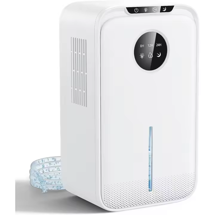 Deshumidificador 2500ML, Deshumificadores de Humedad Electrico , Temporizador 24H, con Pantalla LCD, Auto Apagado, 7 Luces de Colores, 650ML/día Ideal para Apartamento ,Baño - 1