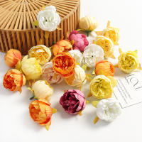 10/20Pcs Flores Artificiales De Peonía Para Decoración De Hogar Bodas Accesorios De Corona De Novia Fiestas DIY Material Seda - details 7