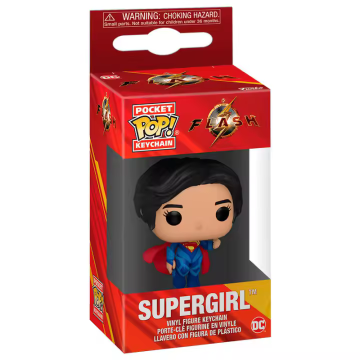 Llavero Pocket POP DC Comics The Flash SupregirlFigura  Coleccionable - Idea de Regalo- Mercancia Oficial - Juguetes para Niños y Adultos - Movies Fans - Muñeco para Coleccionistas y Exposición - 1