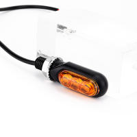 Luz De Señalización LED Mini Para Motocicleta Ambar Fluyendo Direccional Intermitente Para Cafe Racer - details 8