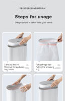 Bandeja De Basura Inteligente Con Sensor Automático 7/9L Estilo Romano Para Baño Y Cocina Caja De Basura Ecológica De Plástico - details 11