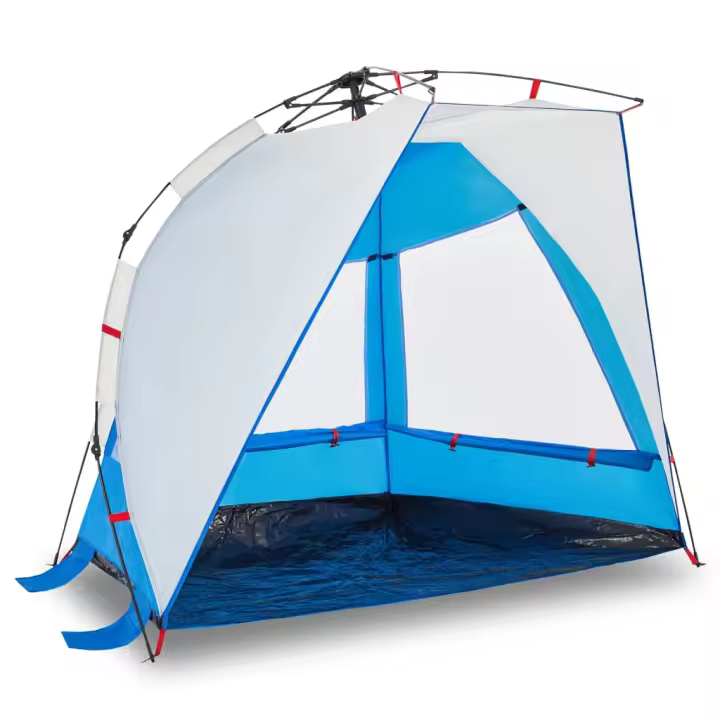 vidaXL Tienda de playa 2 personas impermeable apertura rápida Color azure blue,  Gris,  Verde mar y mas - 1