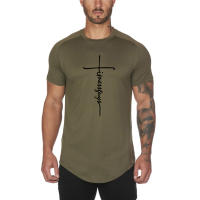Camiseta Deportiva De Encaje Para Hombres Secado Rápido Verano Transpirable Fitness Gimnasio Musculación Manga Corta Moda Slim Fit - details 7