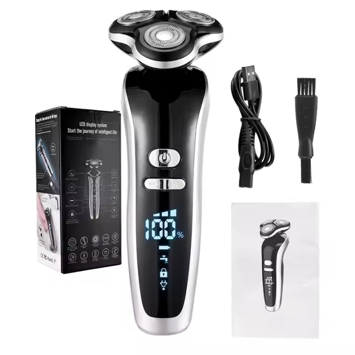 Nueva Pelacabello Eléctrico Para Hombres 4D Recargable USB Trimmer De Barba Profesional Corte De Cabello Afeitadora Adulto Rasurador Para Hombres - 1