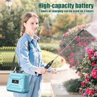 Pulverizador eléctrico de 5L montado en el hombro con pistola pulverizadora, batería de 120Min y USB recargable para plantas de jardín, césped, riego de granjas, - details 4