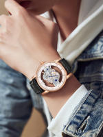 Reloj De Cuarzo TOMI Para Hombres Y Mujeres Reloj De Lujo Casual Con Diamantes Huecos Material De Correa PU Estilo Moda Y Casual - details 29