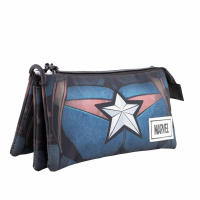 Estuche Portatodo Triple Fan Karactermania Marvel Capitán América 23x11x7cm - details 1