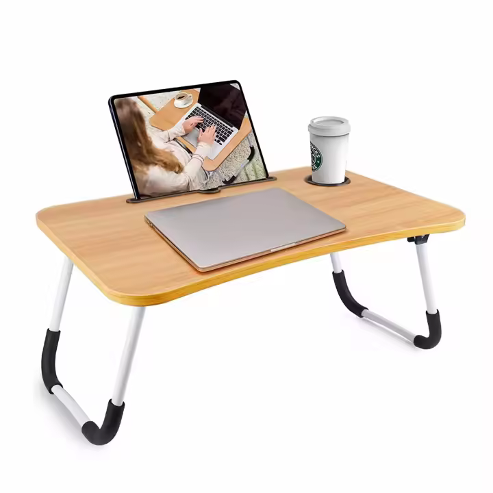 ARISE SHOP-Mesa De Cama Plegable Portátil Multifunción 60Cm X40Cm Mesa De Ordenador Soporte De Lectura Para Cama Sofá Cocina Tabla O Minicadena Para Niños Estable Sin Sacudidas Ergonómico Resistente Y Duradera - 1
