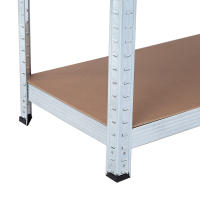 ORION91 Estanteria Modular Almacenaje 180x90x40cm Acero y MDF Antihumedad, Hogar, Trastero, Garaje, 5 Baldas Ajustables, Carga Máxima 950Kg Estantería - SpazioLuzio - details 1