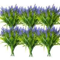 Plantas Artificiales Resistentes Al UV 5/8/12pcs Falso Grama Mono Flor De Plástico Arbustos Para Decoración De Hogar Y Jardín Exterior Bodas Y Fiestas - details 4
