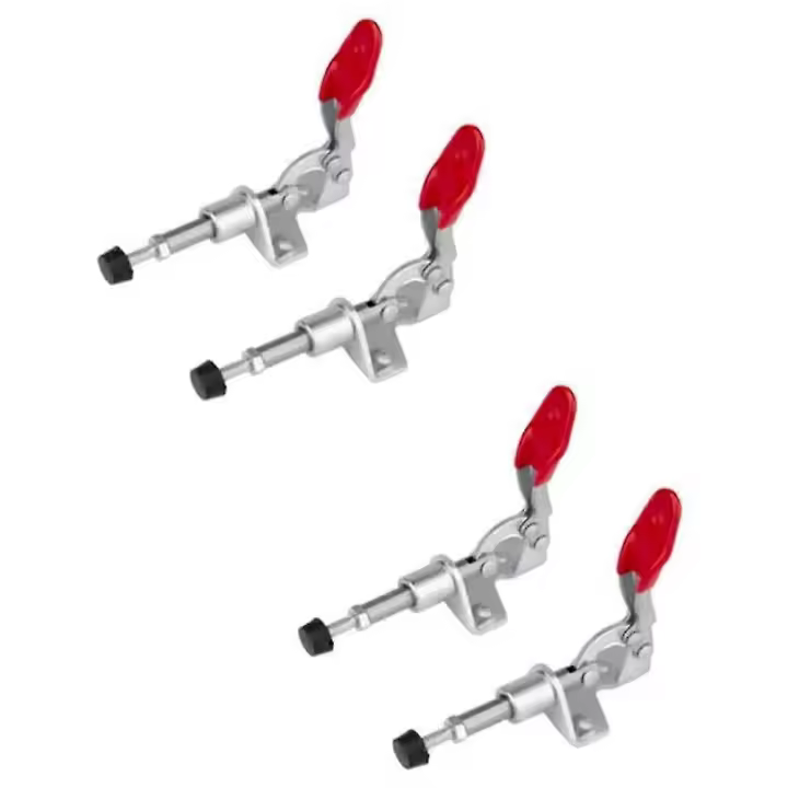 4Pcs -301AM 45Kg Toggle Clamp Quick Release Pull Action Vertical/Horizontal Type Herramienta de Mano para Madera - 1
