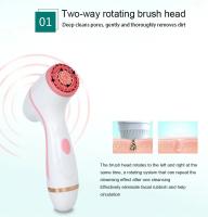 Cepillo limpiador facial, limpiador facial, limpiador electrónico para el acné, sistema rotatorio de limpieza, limpiador rotatorio exfoliante eléctrico, resistente al agua, uso en el baño, batería recargable de larga duración, seguro para viajes de ocio - details 5
