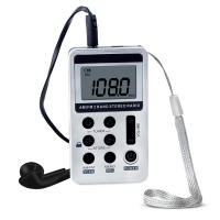HanRongDa HRD-103 Radio Portátil Con Batería Recargable Receptor Estéreo AM FM Con Auriculares Pantalla LCD Estilo Portátil - details 5