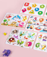 Puzzle De Madera Para Niños Juguete Montessori De Alfabeto Números Y Formas Para Bebés De 1 a 2 3 Años Juego Educativo Temprano - details 24